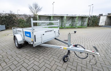 Gratis aanhanger huren op de milieustraat